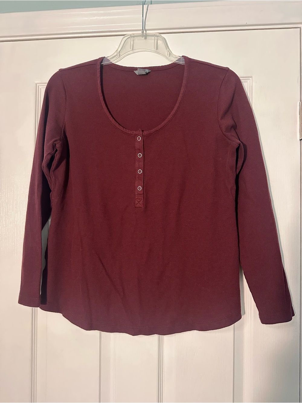 Eddie Bauer Long-Sleeve Top - Burgundy